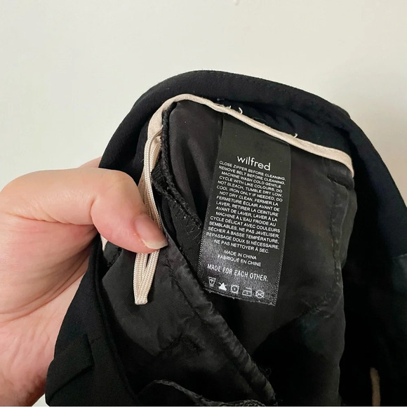 Aritzia Wilfred Tie Front Pant Black - Picture 7 of 8